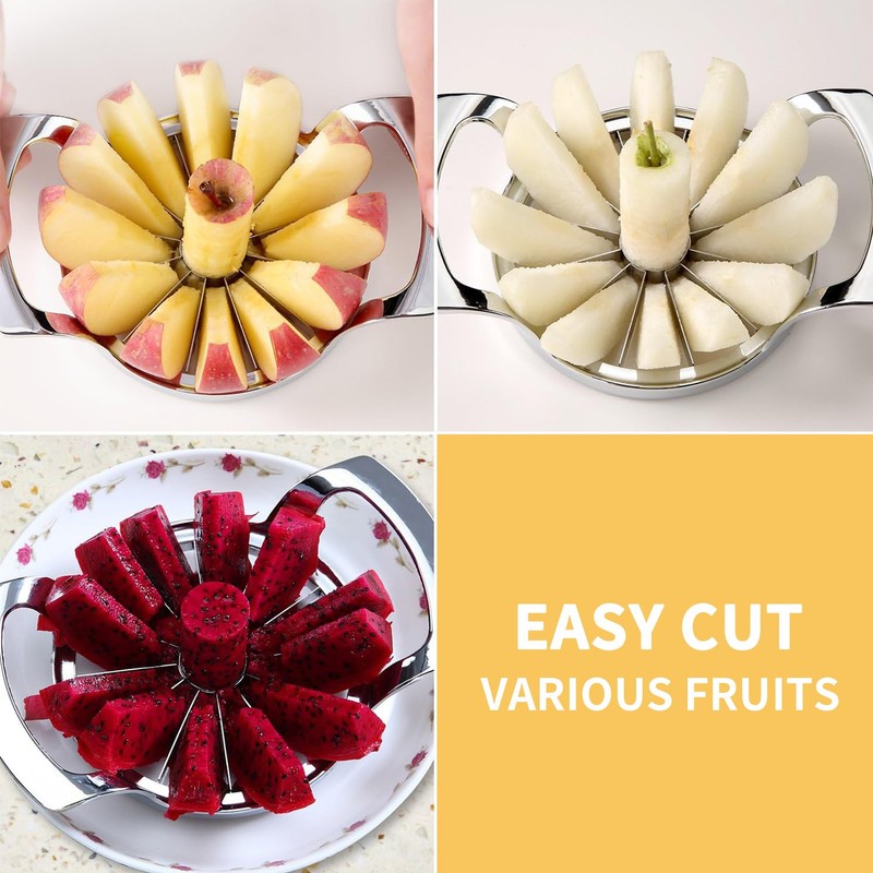 SAVORLIVING Apple Slicer, Upgraded Version 12 Slices Extra Large Apple