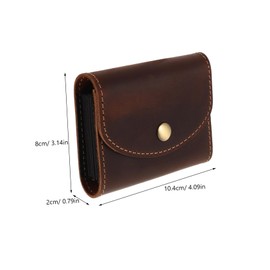 Parliky Minimalist Card Case for Men 12 Credit Card Holders Organizer Snap Closure Card Wallet