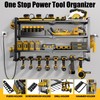 Large Power Tool Organizer Wall Mount with Charging Station for