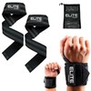 Paquete con straps y muñequeras para gimnasio, kit para levantamiento