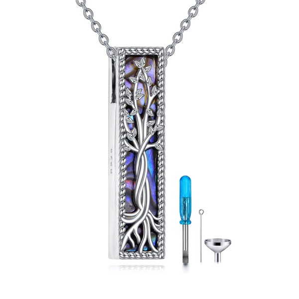 YFN Tree of Life Urn Necklaces for Ashes Sterling Silver