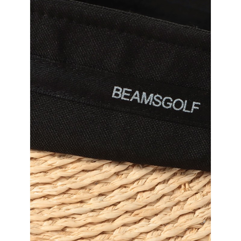 Beams Golf 2023SS Women's Bow Raffia Visor, Black