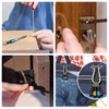Saipor 7pcs Portable Keychain Drill Screwdriver Bit Holder Aluminum Alloy