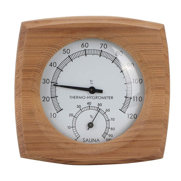 Mokernali Sauna Thermometer 2 in 1 Digital Sauna Wood Thermometer Hygrometer Sauna Temperature Thermometer Accessories for Steam Bath Sauna Room