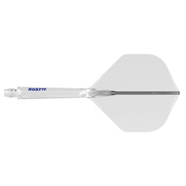 CUESOUL ROST 77 Integrated Dart Shaft and Flight, Large Standard Shape, Set of 3 (Clear Colour Series)