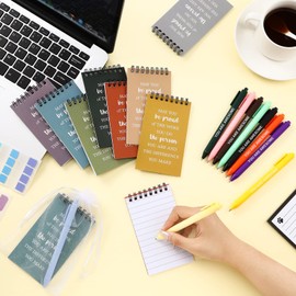 Maitys 30 Packs Inspirational Appreciation Gifts Include 30 Motivational Notebooks Inspirational Journals 30 Inspirational Ballpoint Pens 30 Organza Bags for Employees Coworkers Nurses Teachers Gifts