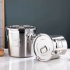 Sallurmose Stainless Steel Canisters for Kitchen,6L/12L Airtight Container Kitchen Rice