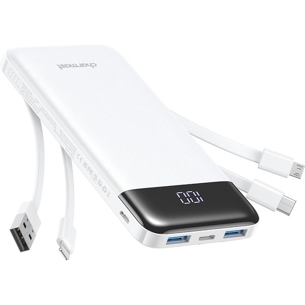Portable Charger with Built in Cables, Portable Charger with Cords