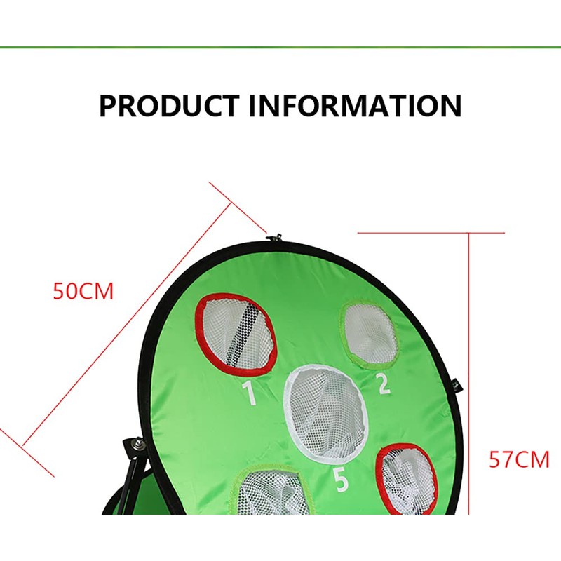 ANCLLO Double Sided Golf Net 5 Holes Indoor Outdoor Portable