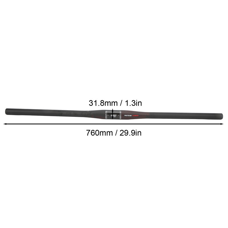 760mm Mountain Bike Riser Handle Bar 3K Carbon Fiber Construction