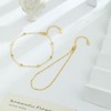 Ankle Bracelets for Women Waterproof 14K Gold Plated CZ A