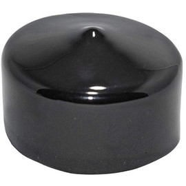 (Pack of 2) Caplugs 99394165 Plastic Round Cap VC-1625-16, Vinyl, Cap ID 1.625" Length 1.000", Black. for Pipe Plastic Tube Hub Caps Tubing Bolt Screw Rubber Thread Protector Safety Cover