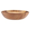 Nimoa Wooden Bowl, Solid Acacia Wooden Bowl for Salad, Soup,