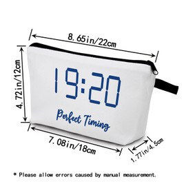 YULUENZE Sorority Gifts Perfect Timing 1920 Zeta ZPB Sorority Gift Finer Women Makeup Bag Zipper Pouch for Women Sisters