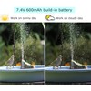 Lewisia 5W Solar Fountain Pump with Battery Backup LED Lighting