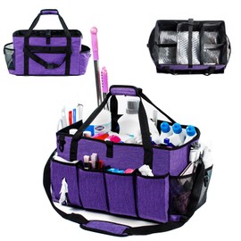 FRECOLSH XL Professional Cleaning Caddy for Cleaning Suppliers, 17" Wearable Cleaing Bag for Housekeepers, Cleaning Organizer, Detailing Bag