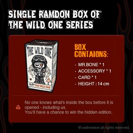 【New Releases】MR.BONE 5th Gen Series-The wild one-Blind box Collectible Toys Desktop Display Case Home Decoration Ideal，10-12cm，Action & Toy Figures - Tapy: Single box-The wild one