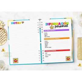 Agenda Semanal Agosto 2026-julio 2027 Arcoiris Maestra