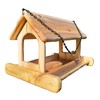 16 Inch Hanging Cedar Wood Arched Fly Through Platform Bird