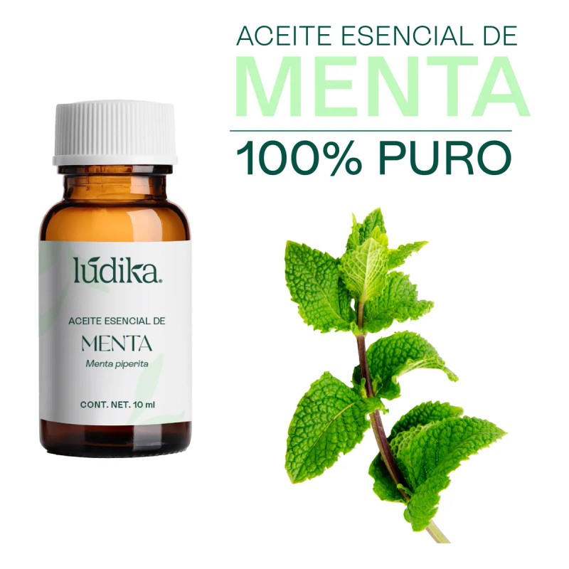 Aceite Esencial De Menta Piperita 10 Ml, Aromaterapia, Spa