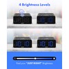 Homicial Digital Alarm Clock Radio with AM/FM Radio, Multi-Colors 1.4”