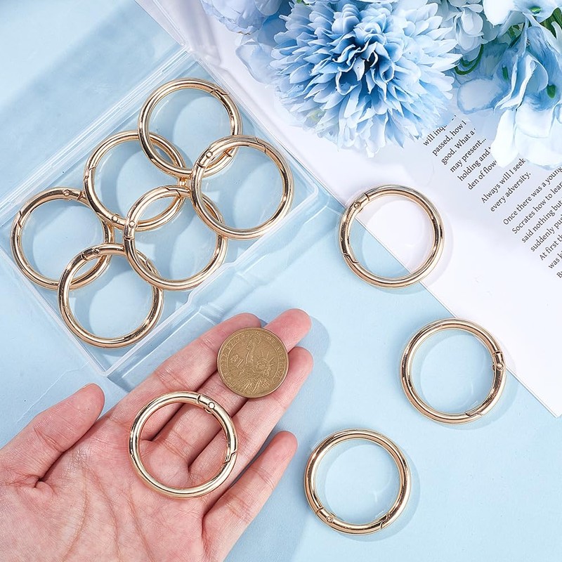 SOFPLATE 1 Box 10Pcs 40MM Gold Spring O Ring Clip