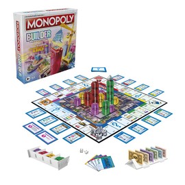 Monopoly Builder Board Game, Strategy Game, Family Game, Games for Children, Fun Game to Play, Family Board Games