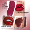 Set De 6 Labiales Lápiz Color Rosa Mate Labial Tornasol
