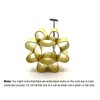 DOCK JOK Brass Cookie Cutter Size Small Thai Sunflower Cookie