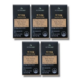 Nutricore Rice Magnesium WCS NCS 60 tablets 5 boxes / 뉴트리코어 쌀마그네슘 WCS NCS 60정 5박스