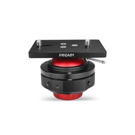 PROAIM Camera Support Leveling Base. Comes with Mitchell & 3/8” Base Mount. Payload up to 30kg/66lb. Swivel 360° with Inclination of up to 27°. (P-LB1-01)