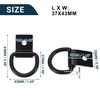 TUCKBOLD Car D-Ring Mounting Strap Rings 1/4 Inch Multi-Purpose Anchor