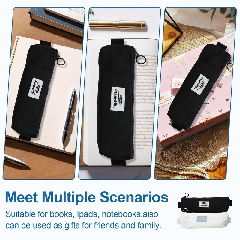 2 Pcs Pen Holder for Notebook with 4 Pcs Paper