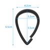 Top-spring Shower Curtain Hooks Black Plastic Shower Curtain Rings, Drop