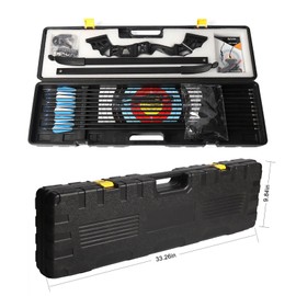 Dostyle Recurve Bow and Arrow Set 56" for Adult & Youth Beginner Ideal Long Bow for Archery Enthusiasts and Hunters Outdoor Training Practice Right Handed (30-45lbs) (35LB)