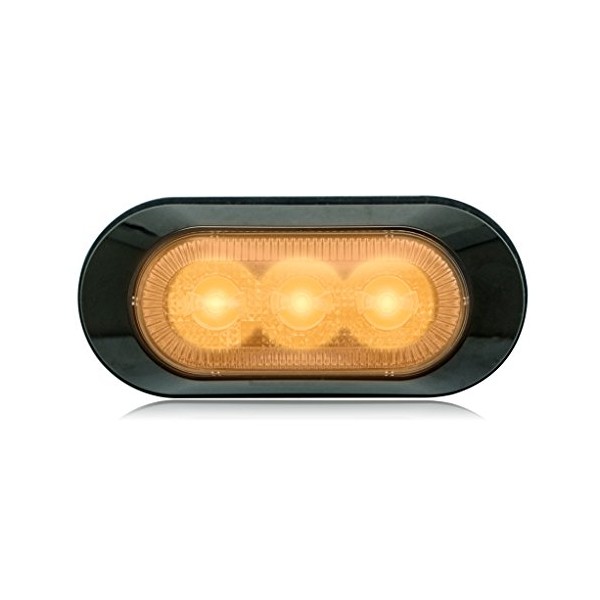 Maxxima M20383YCL Amber 3-LED Ultra-Thin Profile Warning Light with Surface