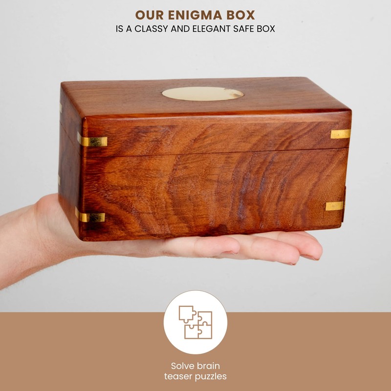 Bits and Pieces - Secret Enigma Puzzle Box - Camouflage