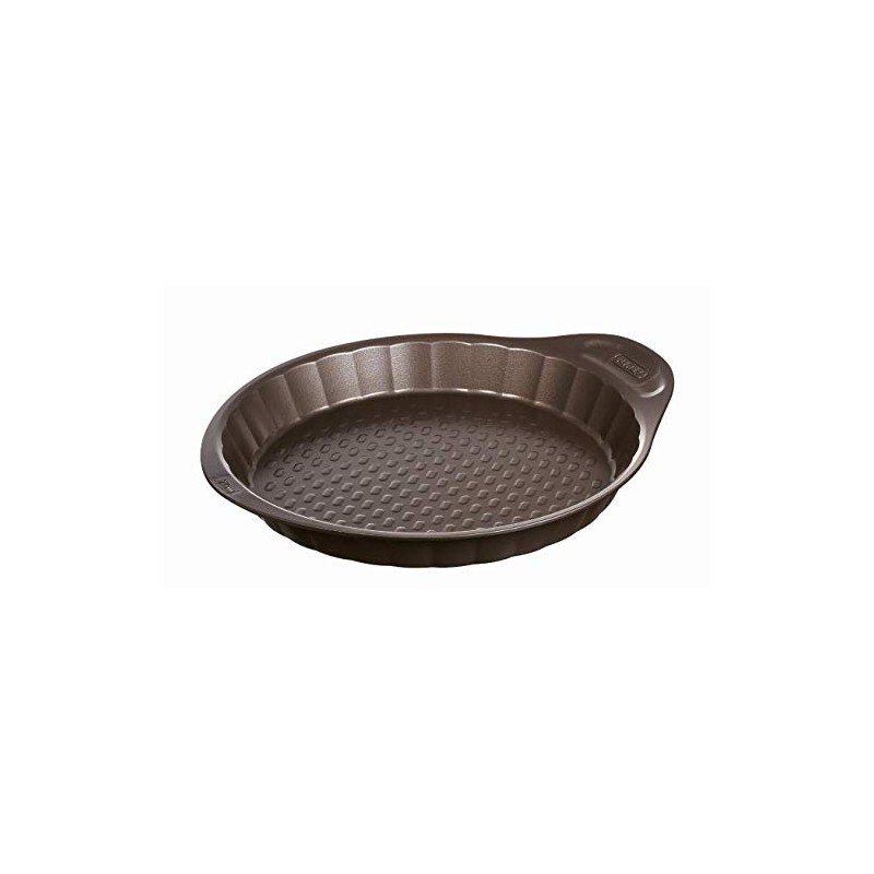 Pyrex asimetriA Metal Easy-Grip Flan pan 27 cm, Brown, 1