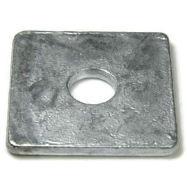 Square Washers Hot Dipped Galvanized - 1/2" (ID 9/16", OD 2", THK 0.195") - Qty-25