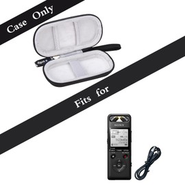 Case for Sony ICD-PX470F/ ICD-PX240/ PCM-A10 Digital Voice Recorder, Voice Recorder Case Compatible with Sony ICD-PX470F Stereo Digital Voice Recorder (Case Only) (Black)