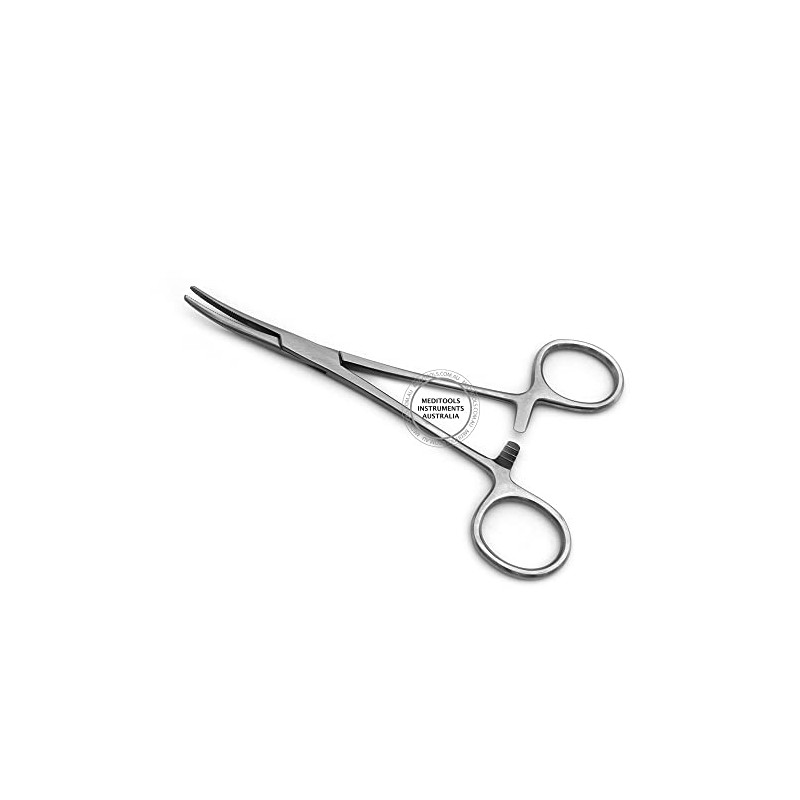 Kelly Forceps Curved, 14cm, Hemostatic Locking Clamp, Premium
