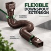 2-Pack Adjustable Downspout Extensions to Help Prevent Water Pooling Around