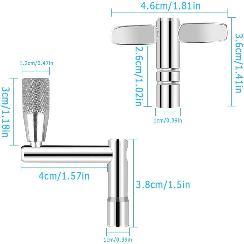 BOBOZHONG Drum Key,Drum Tuning Key Continuous Motion Speed Key 3