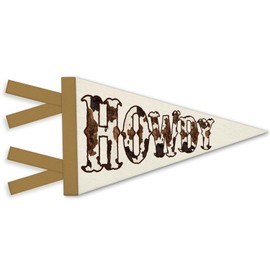 NEFMGEG Western Room Decor, Howdy Western Wall Pennants Banners Flags, Trendy Retro Cow Print Wall Hanging Decor for Cowboy Cowgirl Room Bedroom Dorm