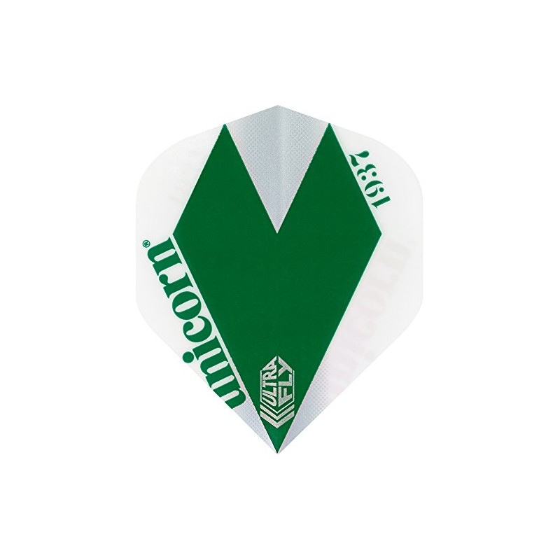 Unicorn UltraFly Dart Flights | Comet Green Design | Big