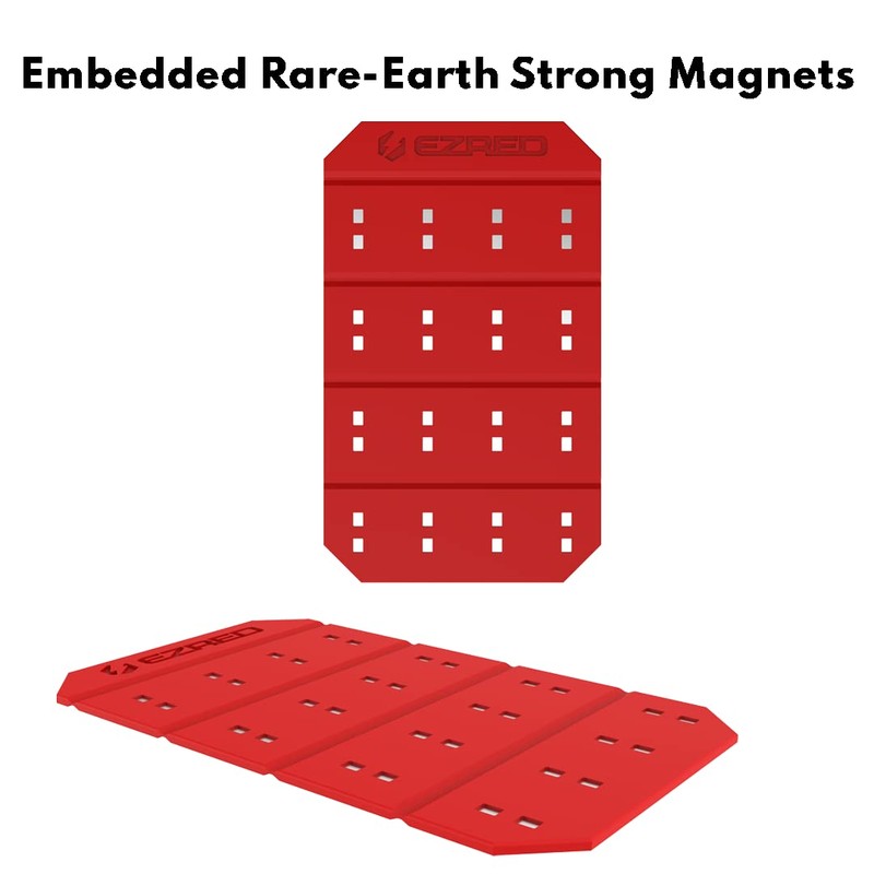 EZRED Magnetic Flexible Mat for organizing and collecting tools, pins,