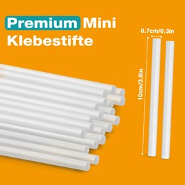 AUXHCYL Pack of 50 Hot Glue Sticks 7 mm x 100 mm, Hot Glue Sticks, Transparent Hot Glue Gun Sticks, Hot Glue for DIY Repairs for Gluing Wood, Plastic, Ceramic