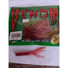 Venom Lures, Super Do's 4"  10pk Purple Glitter