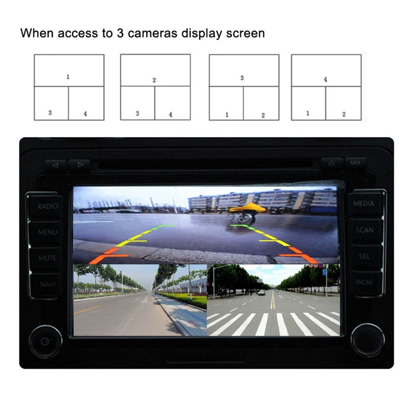Mobile Digital Video Splitter 4 Channel Mini Video Splitter 720P