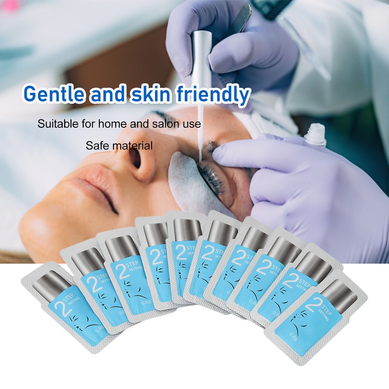 10pcs Lash Perming Fixation Agent Semi Permanent Skin Friendly Eyelash